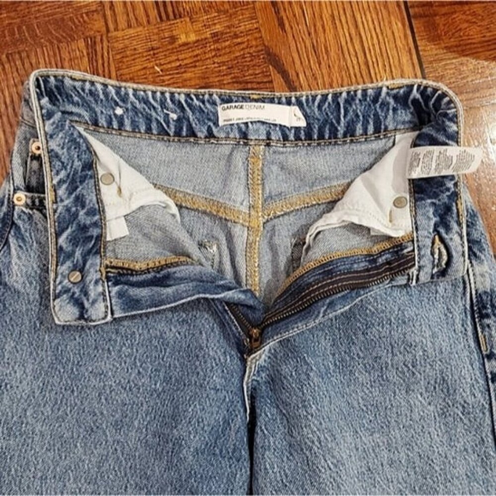Garage High Rise "Cora" Wide Leg Street Moto Jeans - Picture 13 of 13